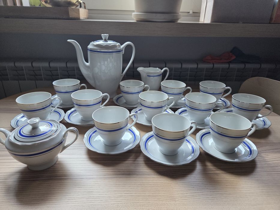 Serwis kawowy porcelana Ćmielów