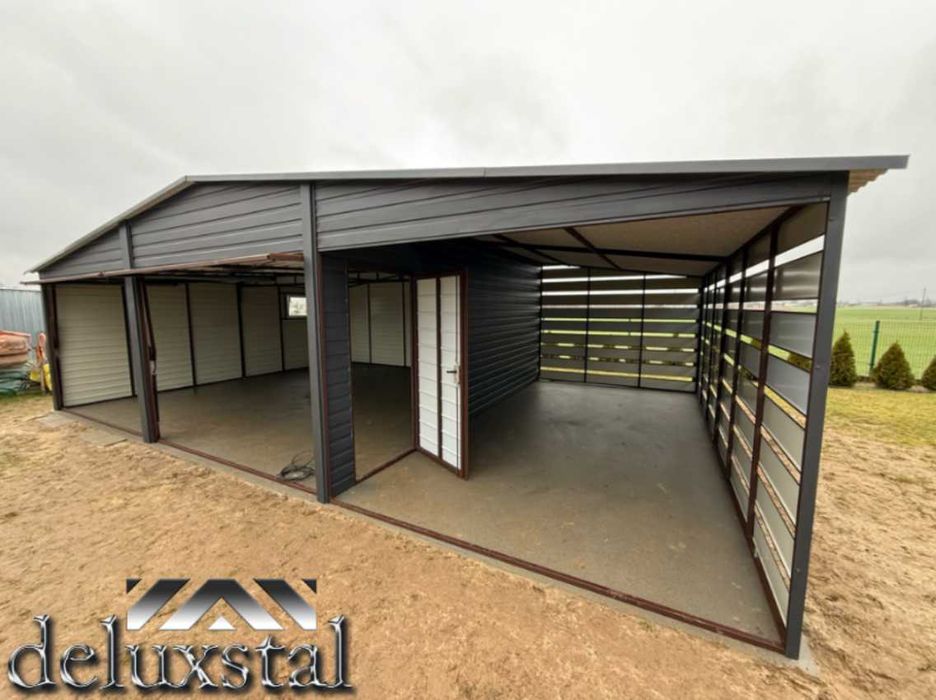 Garaze blaszane 9x6 premium profil poziom