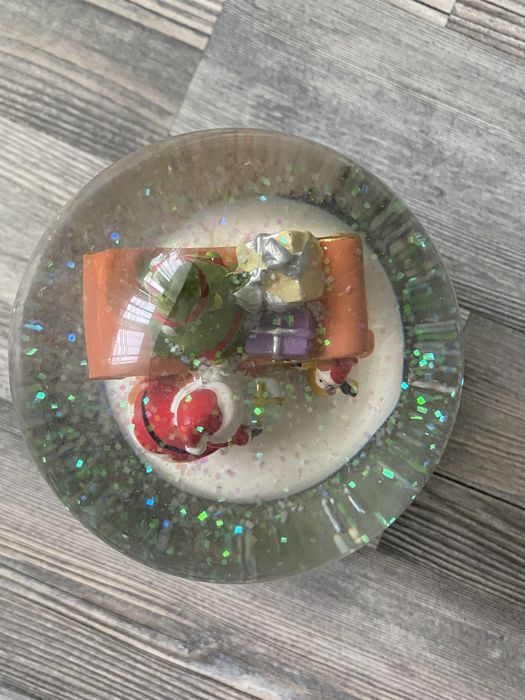 Святковий, музичний, новорічний скляний шар