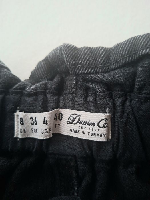 Spódniczka jeansowa czarna Denim Co  roz. 36 bawełna 100%