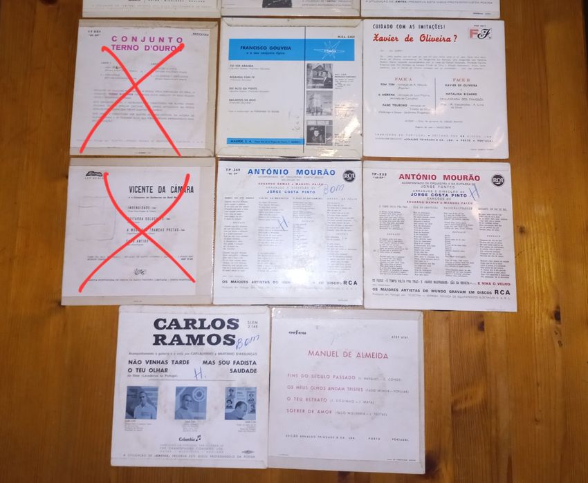 Discos vinil anos 60 música portuguesa e espanhola