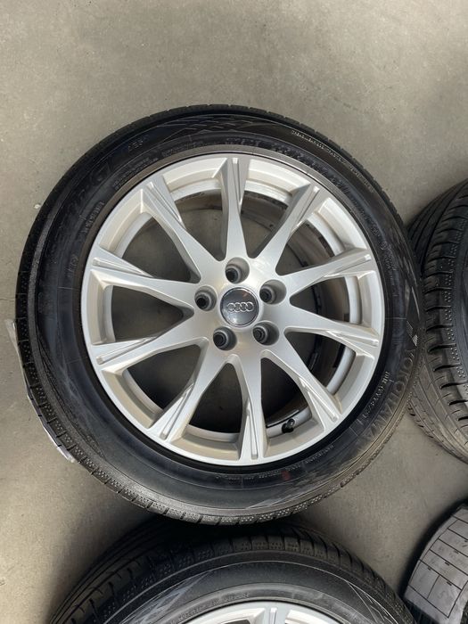 Felgi Koła Audi a4 b9 17 cali 5x112 opony jak nowe komplet yokohama oryginał