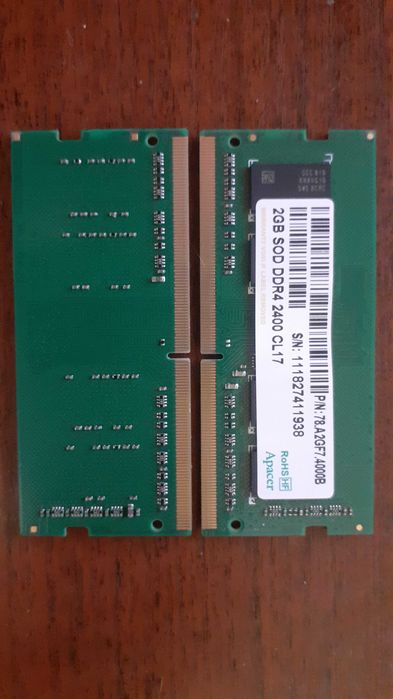 Pamięć DDR4 2x2GB=4GB SODIMM (do laptopów) wyjęta z QNAP