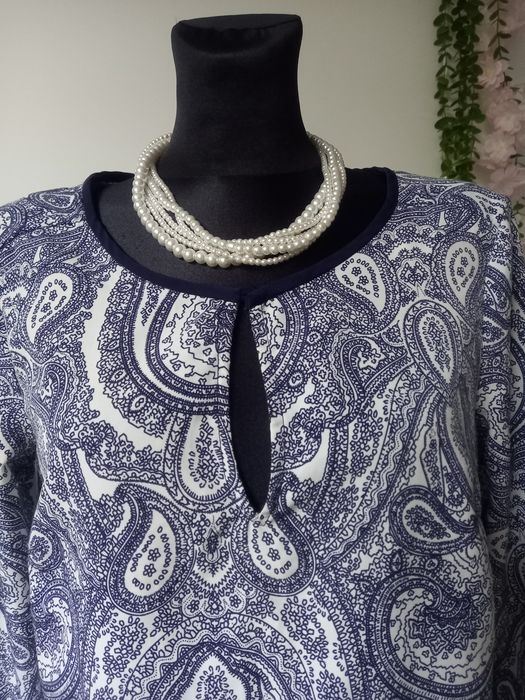 Sukienka Tunika Mango Suit roz S 36 boho etno rękaw 3/4
