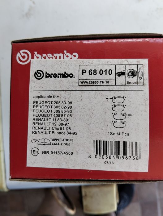 Pastilhas brembo