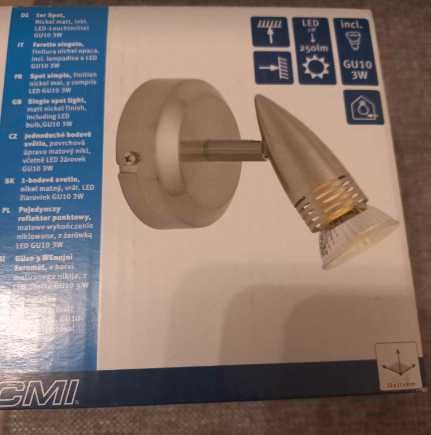 Lampa sufitowa - kinkiet - spot - oprawa halogen GU10, mam 2 sztuki