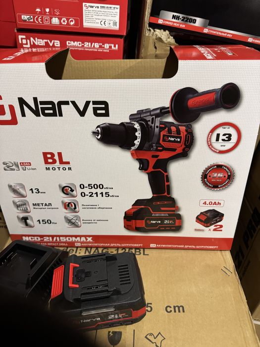 Шуруповерт ударный акумуляторний NARVA NCD-21/150 Max