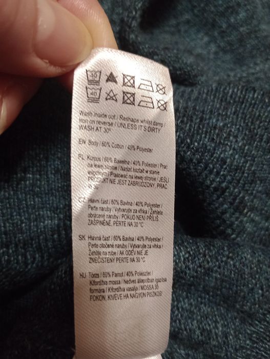 Sweter męski M F&F Knitwear ze stójką