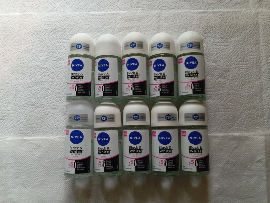Nivea Black & White Clear Antyperspirant 50ml 10 szt.
