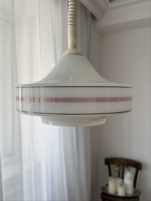 Lampa szklana PRL