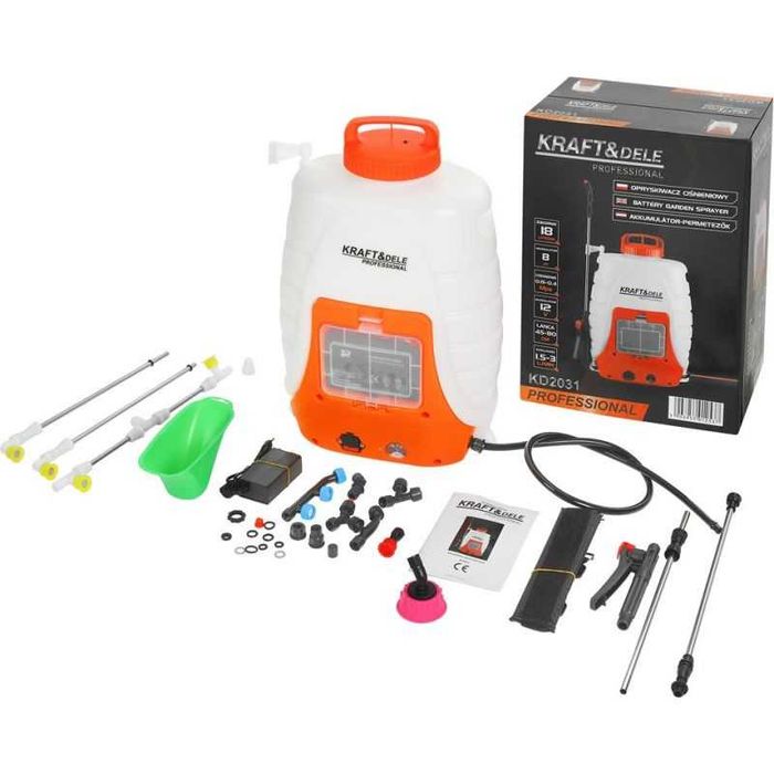 KRAFT&DELE Opryskiwacz Akumulatorowy Ciśnieniowy Plecakowy 18l KD2031