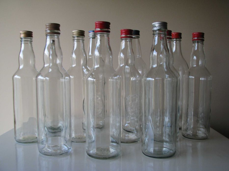 Butelki 0,5 l z nakrętkami -nalewki soki ocet i inne domowe przetwory