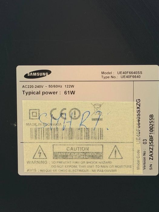 Телевізор Samsung – 40”, Full HD, Smart TV, Wi-Fi