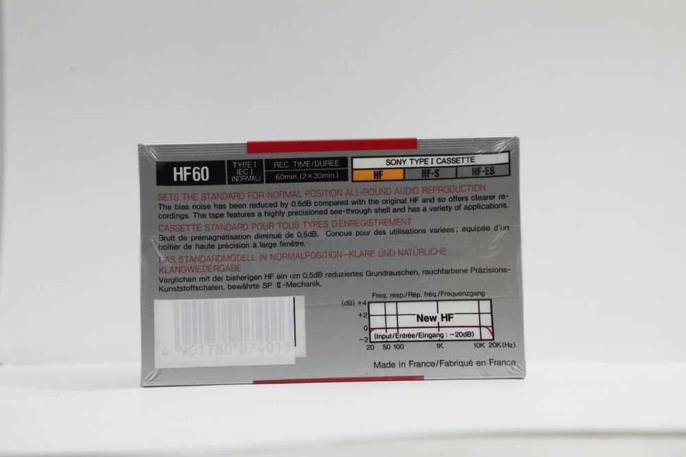 3 аудіо касети SONY HF 60 хвилин, виробництва Франції
