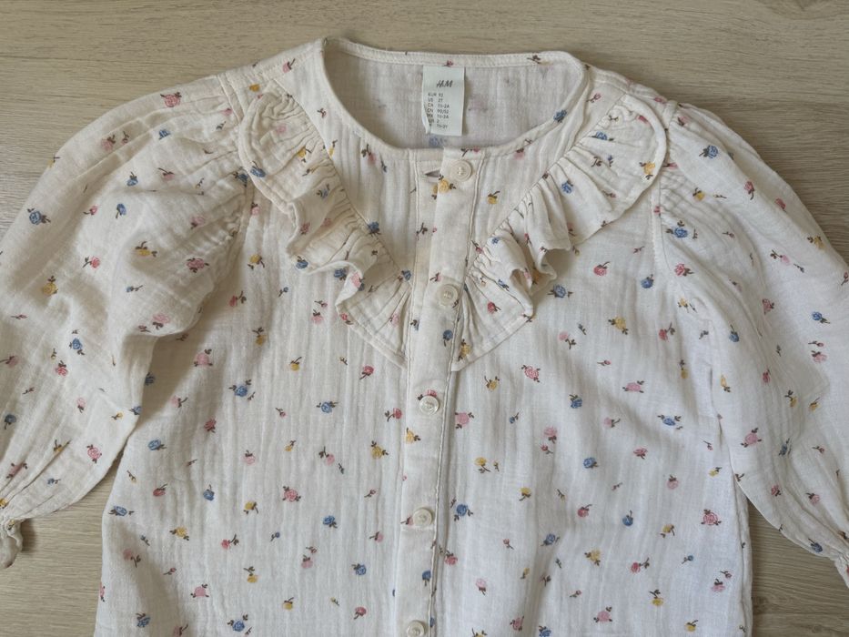 Блузка h&m, 92 см, 2 роки, бавовна