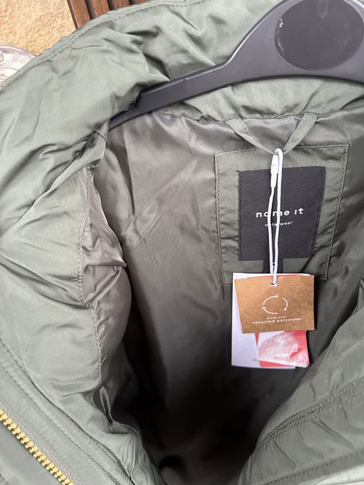 Демісезонна стьогана куртка для дівчинки name it ,  110р