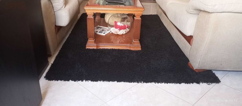Tapete IKEA Hampen Preto (133 x 195 cm) – Pêlo Comprido
