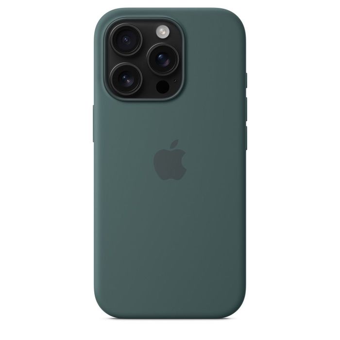 Apple iPhone 16 Pro Silicone Case MagSafe Lake Green | Nowe