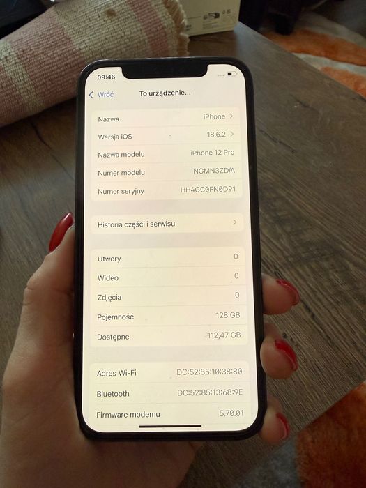 iPhone 12 pro Pacific blue 128 GB