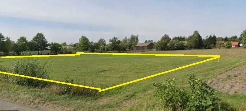 Działka budowlana pow. 2455 m²  warunki zabudowy bezterminowe