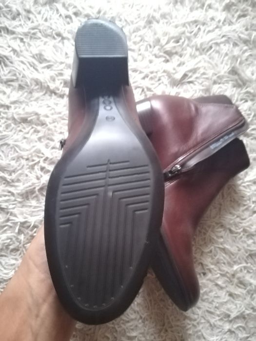 Kozaki, botki buty zimowe damskie ecco ze skóry rozm.38/39