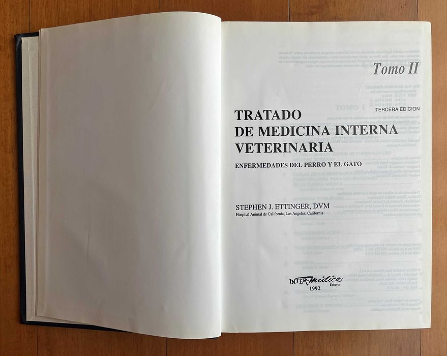 Conjunto 3 Livros "Tratado de Medicina Interna Veterinaria" - 3ªEdição