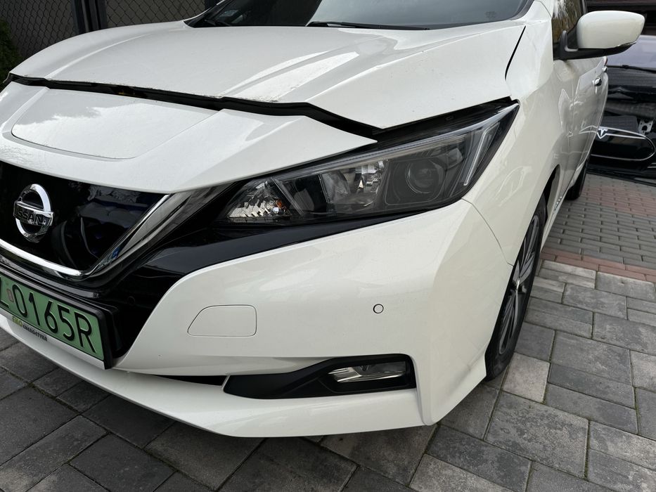 Nissan Leaf 40 62 2018-2024 Бампер Капот Крило Фара Телевізор Підсилювач Радіатори Захист Підкрилок Бачок Пластик весь комплект РОЗБОРКА / ЗАПЧАСТИНИ