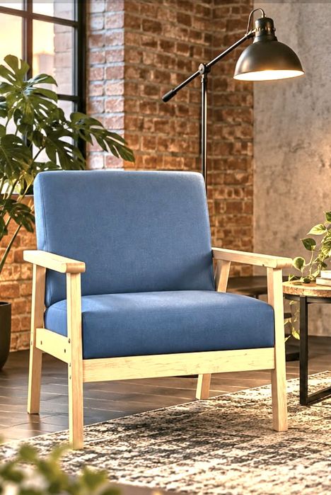 Fotel fotele lisek drewniane vintage nowe loft