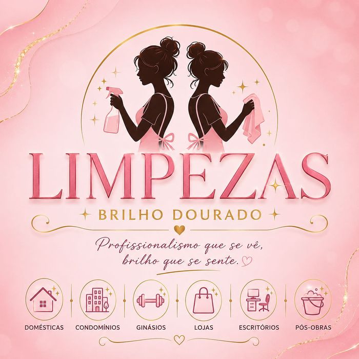 Brilho dourado limpezas