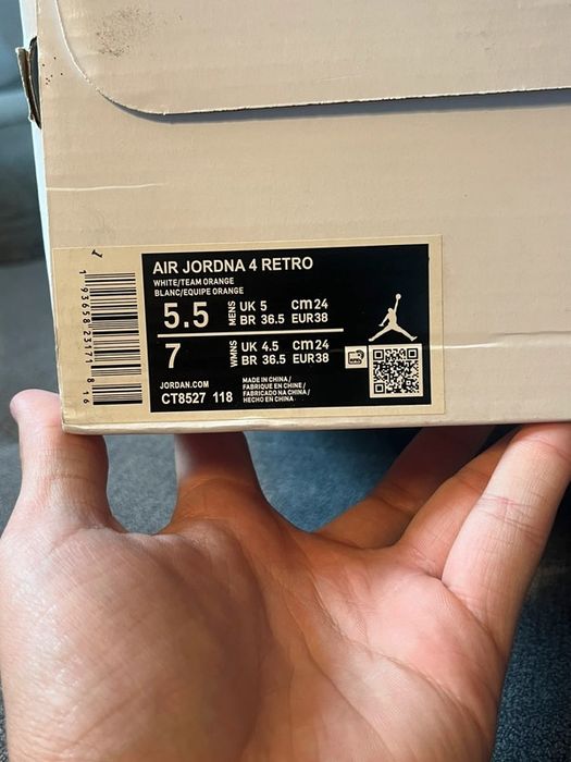 Jordan 4 biało czerwone