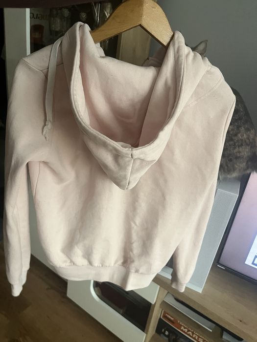 Bluza hm pudrowa kaptur rozpinana zamek z kapturem zamkiem basic