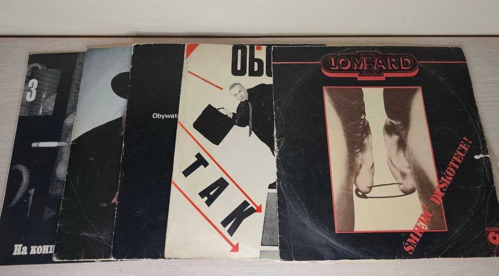zestaw 5 Płyt Winylowych Vinyl PRL Pop Rock – Obywatel G.C., Lombard, Johnny Winter + Inne