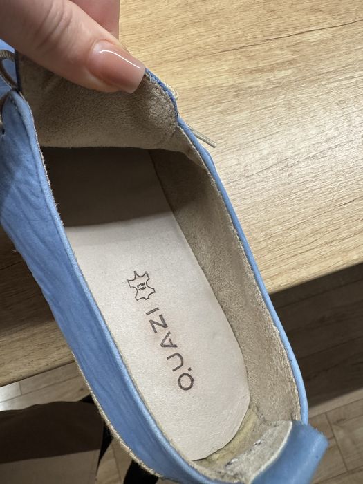 Туфлі мокасини еспадрильї кеди блакитні