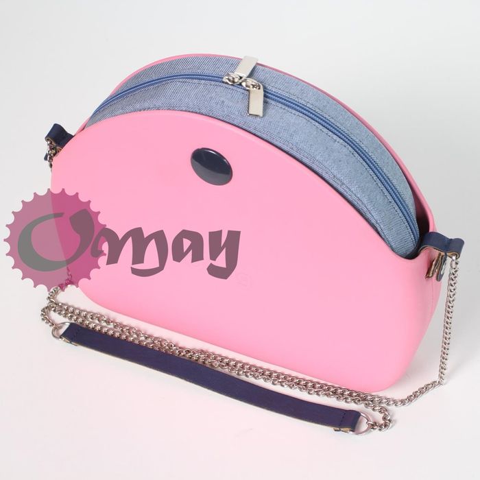 organizer do OBAG MOON LIGHT len niebieski brokat 2 kieszenie OMAY