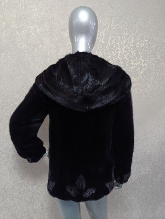 Норкова шуба, шубка, напівшубок, автоледі. 67 см