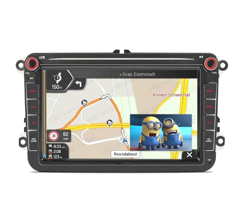 RADIO 8″ GPS ANDROID 11 VOLKSWAGEN VW PARA SEAT SKODA OCTACORE 4GB RAM+64GB ROM