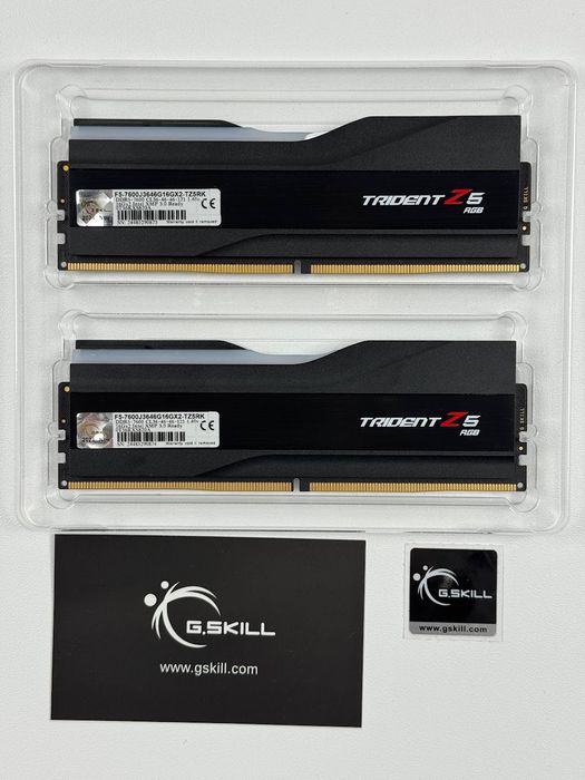 Оперативна пам'ять G.Skill Trident Z5 RGB DDR5 DIMM 2x16GB 7600Mz CL36