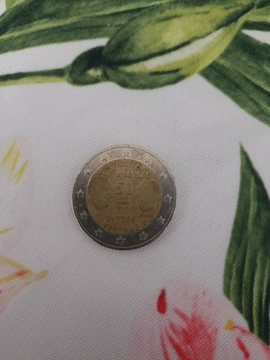 Moeda de 2 euros -Traite de L'Elysée