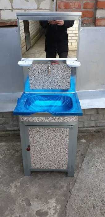 Умывальник дачный "Мойдодыр",мойка нержавейка,стандарт +