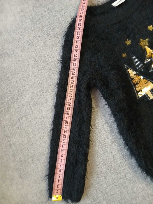 LC Waikiki. Дитячий  Новорічний чорний светр, джемпер