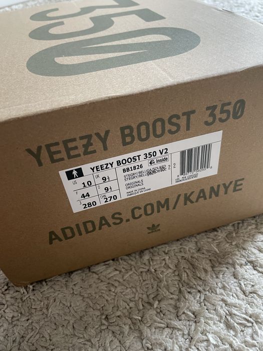 Adidas Yeezy Boost 350 V2, rozmiar 44, nowe, pudełko orginalne