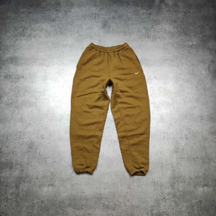 MĘSKIE Spodnie Dresy Sport Joggery Musztarda Grubsze PREMIUM Nike Air