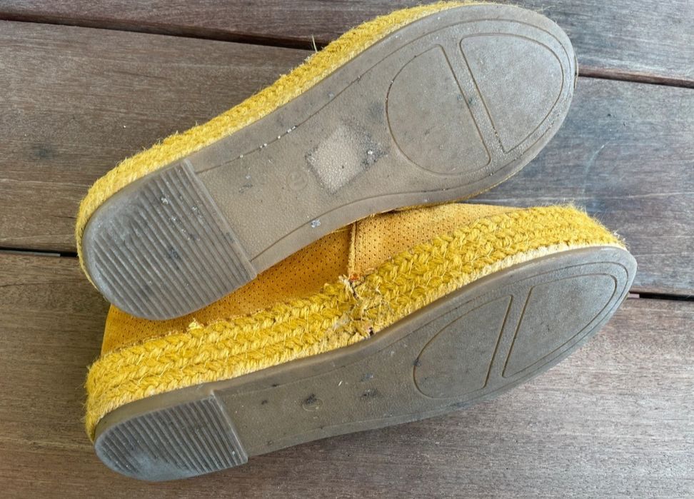 Żółte espadryle rozm. 37