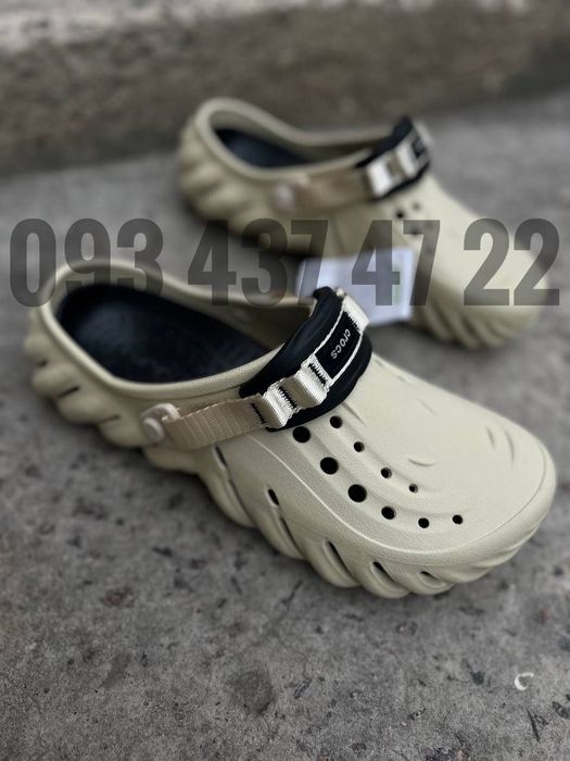 Чоловічі Крокси сабо Crocs Echo Clog Atmosphere/Khaki/Bone Crocs Крокси