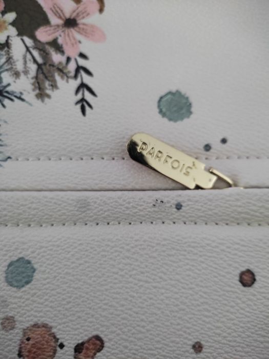 Mala branca e floral Parfois