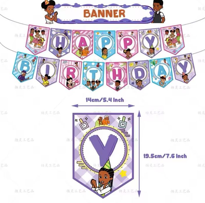 Zestaw Urodzinowy Balony Chorągiewki Na Tort