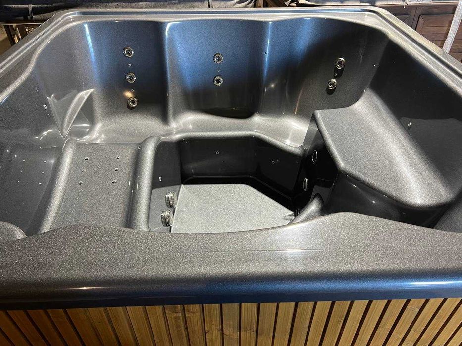 Jacuzzi kwadratowe 220x220 | Balia klasy premium SlowSpa gorąca beczka