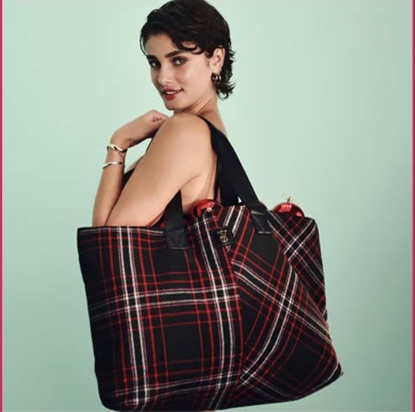 Лімітована сумка-шопер Victoria Secret Fashion Show чорна з камінцями