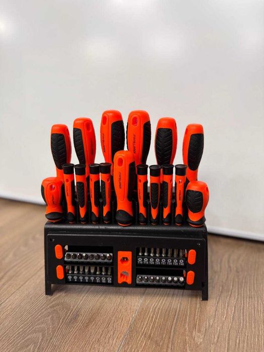 Набір викруток із комплектом біт 50 шт. Kraft&Dele KD10950 викрутки