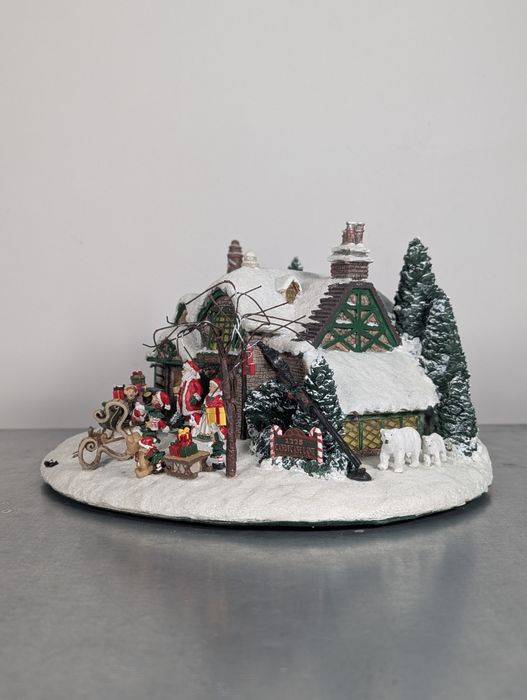Warsztat Mikołaja Thomas Kinkade świąteczna dekoracja na święta